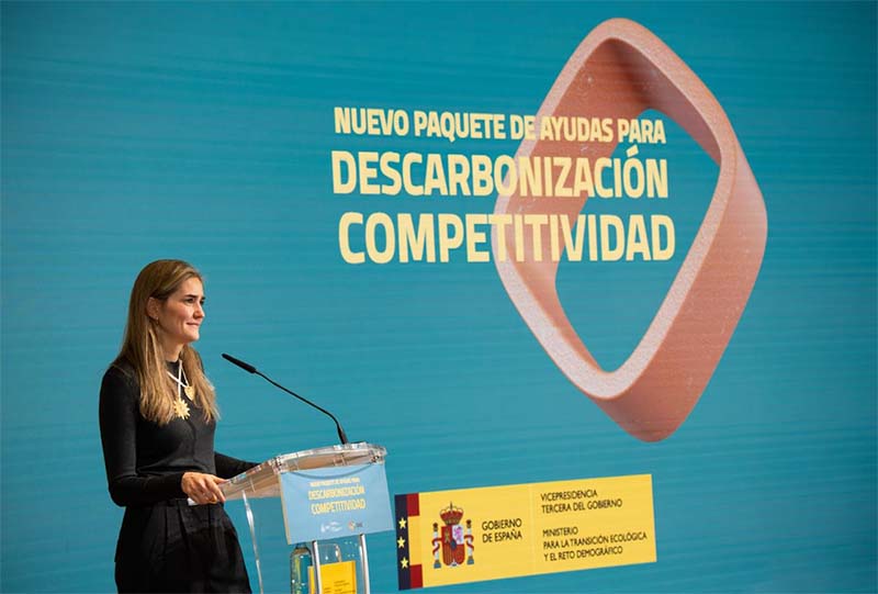 Sara Aagesen ha presentado un nuevo paquete de ayudas a la descarbonización y la competitividad 